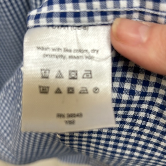 Chaps essentials/wrinkles free regular fit button down shirt 👔 - Picture 6 of 9